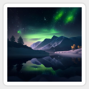 Iridescent Northern Lights Sticker